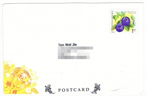 Postcard Front A postcard from Singapore