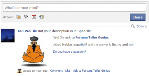 Do you speak Spanish? (Screenshot in Facebook English (UK)) Do you speak Spanish? (Screenshot in Facebook English (UK))