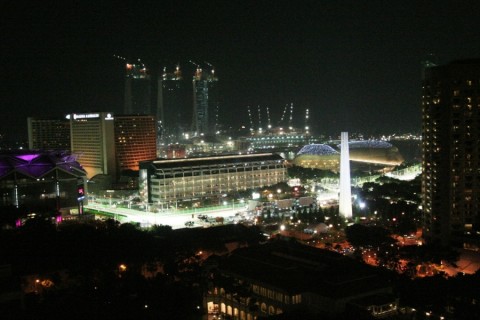 Top View of the Marina Bay Street Circuit
