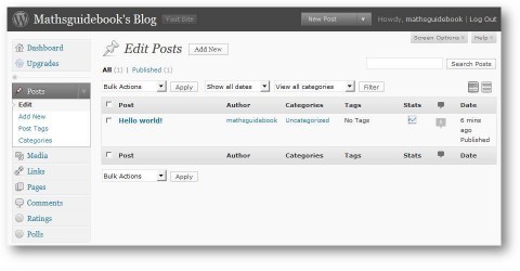 Edit Posts Edit Posts