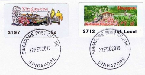 Destination Singapore Postage Labels