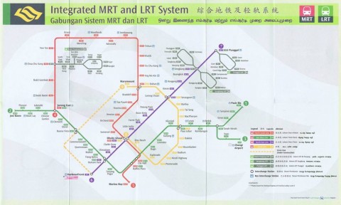 Integrated MRT and LRT System Map (April 2010)