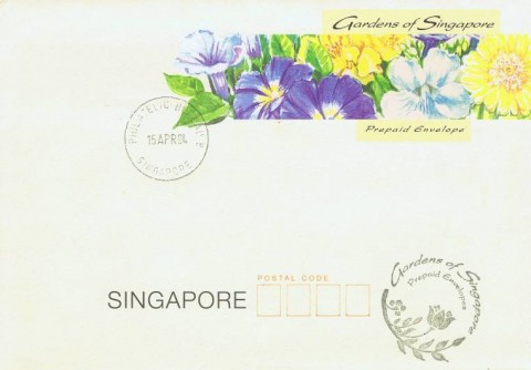 1994 Gardens of Singapore Prepaid Envelope (C6)