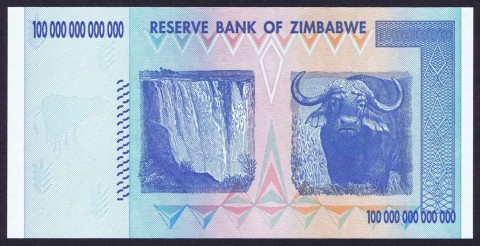 Zimbabwe $100 Trillion Banknote (2009)