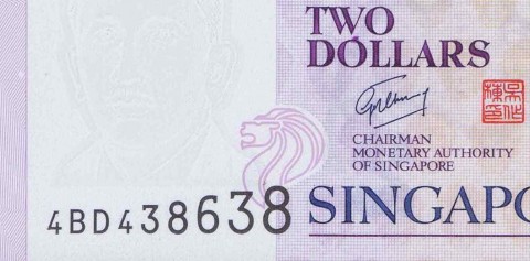 Singapore $2 Banknote: Prefix 4