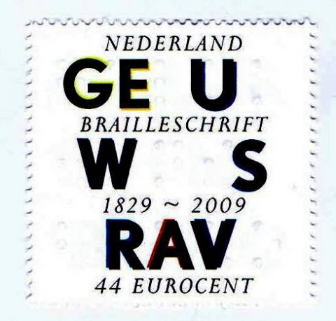 Braille Stamp: The Netherlands, 2009