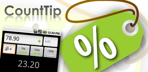 CountTip: A tip, tax and discount calculator.
