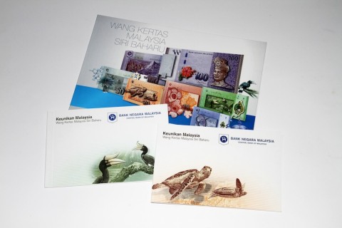 Malaysia Fourth Series Banknotes 2012 Folder