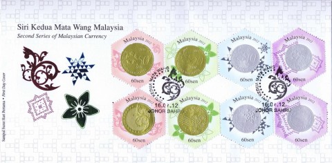 Malaysia Third Series of Coins Stamps (2012)