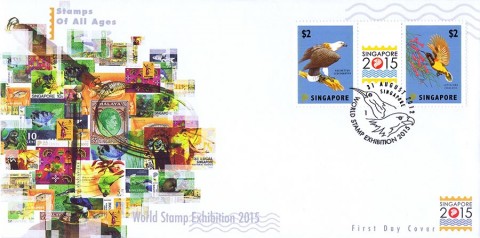 World Stamp Exhibition 2015: Fishes, Orchids and Birds Definitives FDC