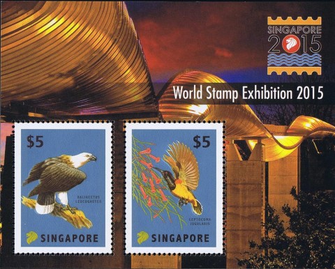 World Stamp Exhibition 2015: Fishes, Orchids and Birds Definitives Miniature Sheet